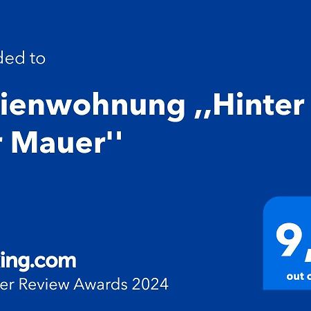 Ferienwohnung ,,Hinter Der Mauer" Hildburghausen Buitenkant foto